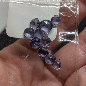 Genuine iolite beads 10x brand new in packaging